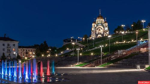 Наружное электроосвещение в рамках благоустройства Сквера Площади Славы в городском округе Самара перед мундиалем